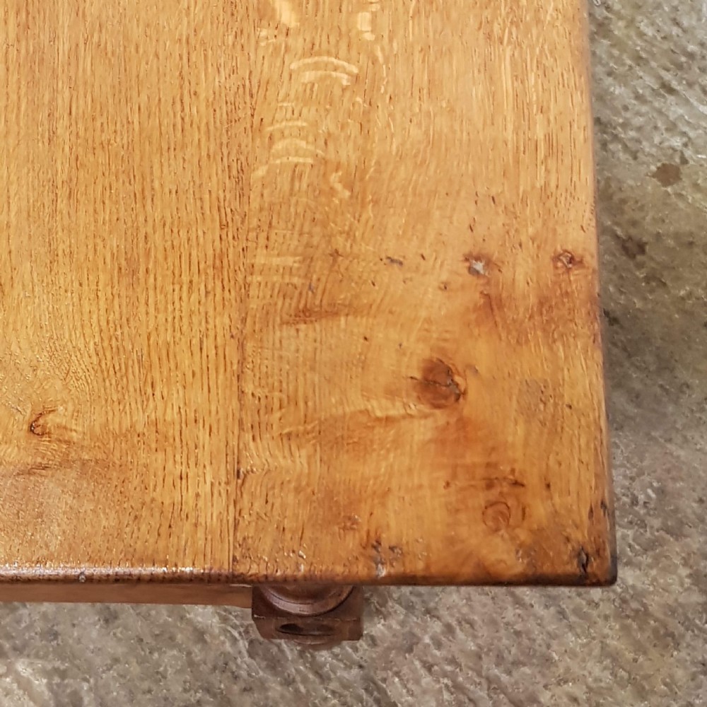 ANTIQUE ARTS & CRAFTS OAK REFECTORY TABLE C1890 View II