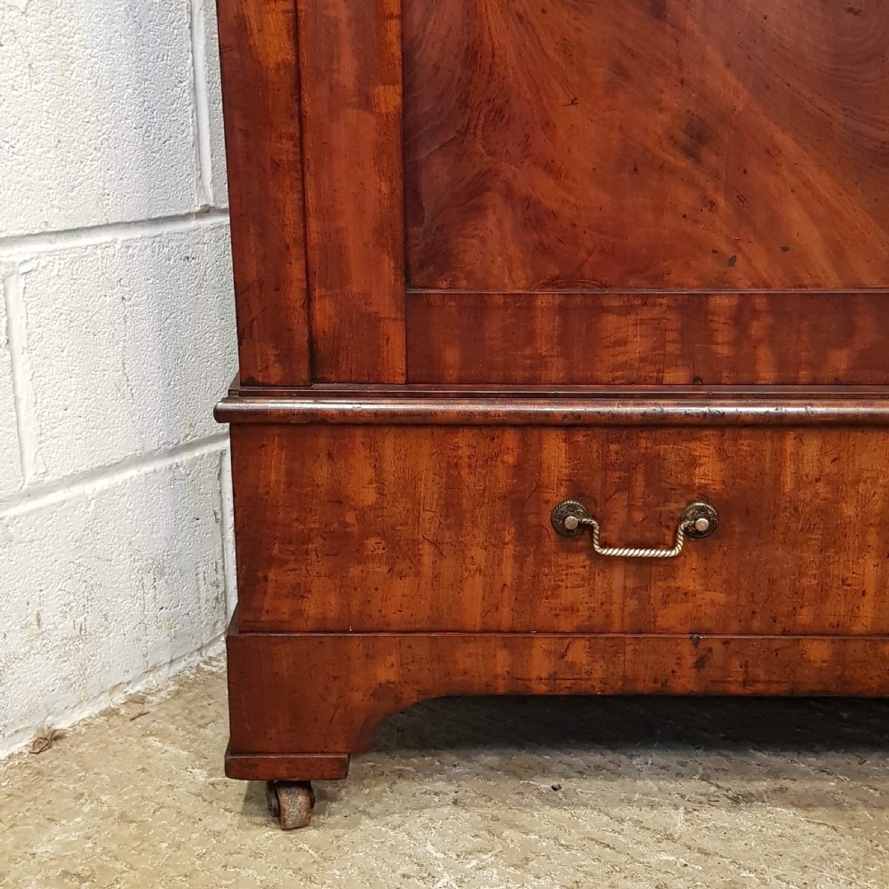 ANTIQUE 19TH Cent BIEDERMEIER MAHOGANY BOOKCASE C1870  View II