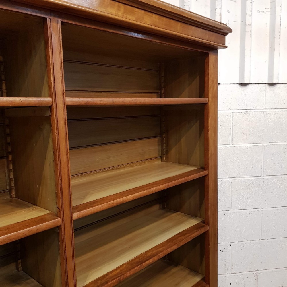 ANTIQUE VICTORIAN LARGE MAHOGANY BOOKCASE C1880 View IV