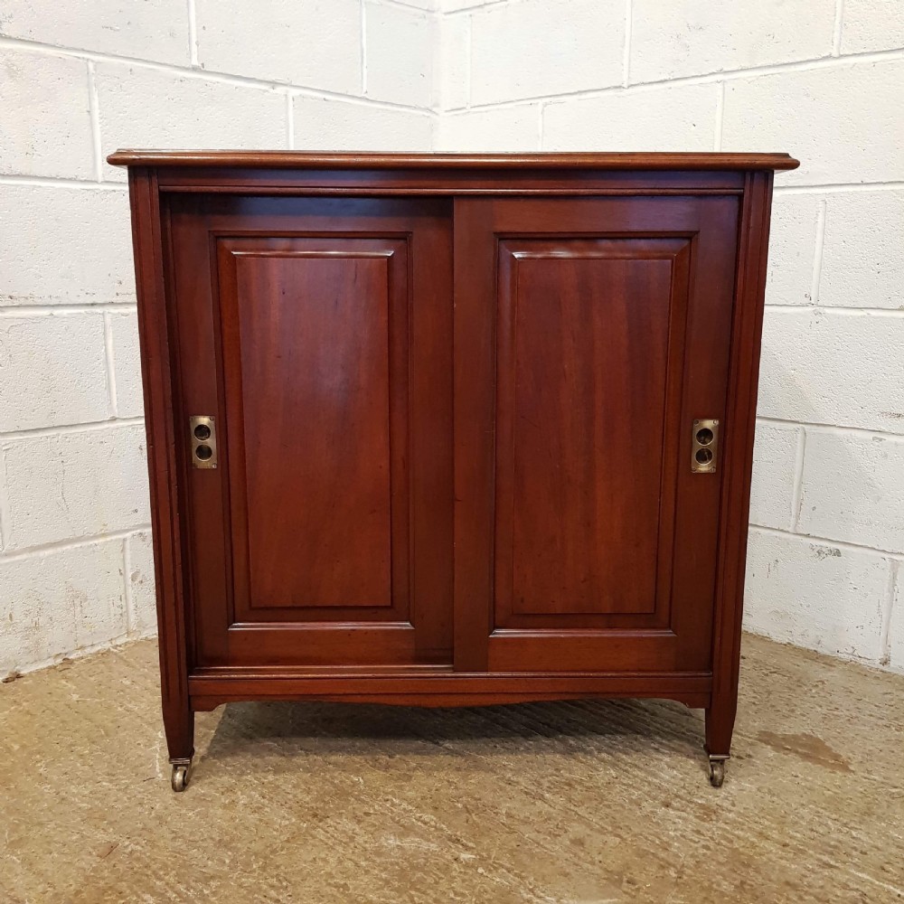 ANTIQUE EDWARDIAN MAHOGANY CABINET C1900 View III