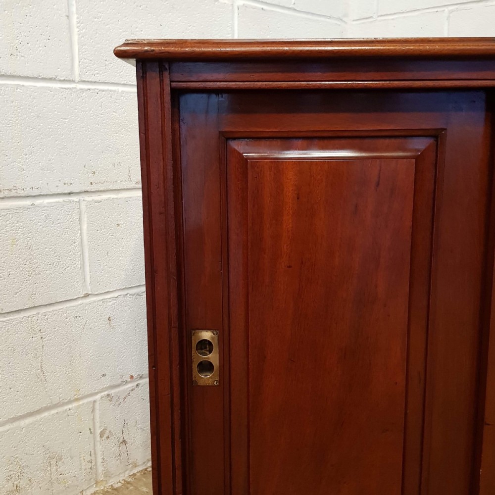 ANTIQUE EDWARDIAN MAHOGANY CABINET C1900 View VI
