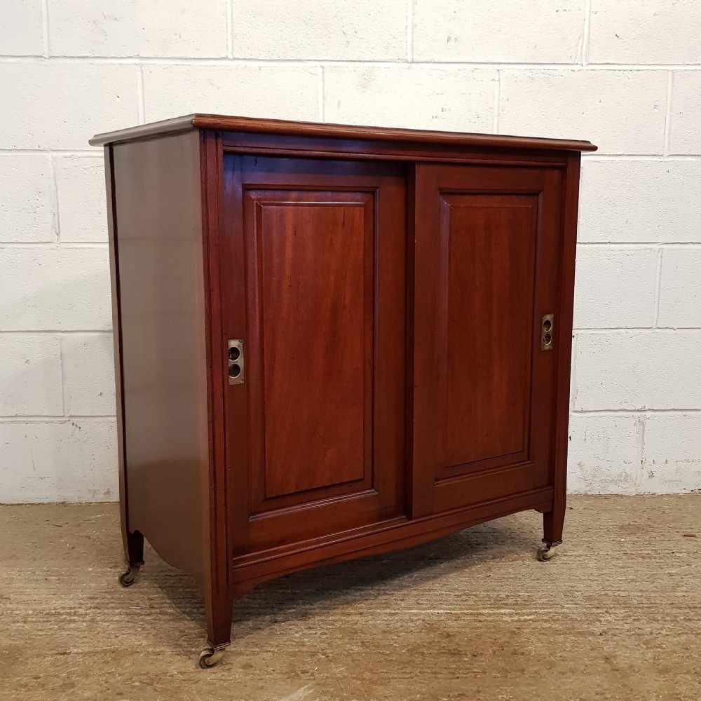 ANTIQUE EDWARDIAN MAHOGANY CABINET C1900 View VII