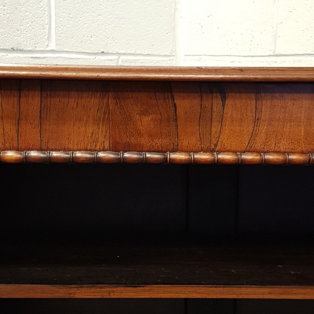 ANTIQUE WILLIAM 1V MAHOGANY OPEN BOOKCASE C1830 View III