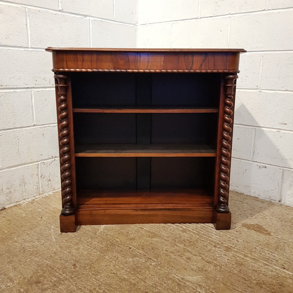 ANTIQUE WILLIAM 1V MAHOGANY OPEN BOOKCASE C1830 View VI