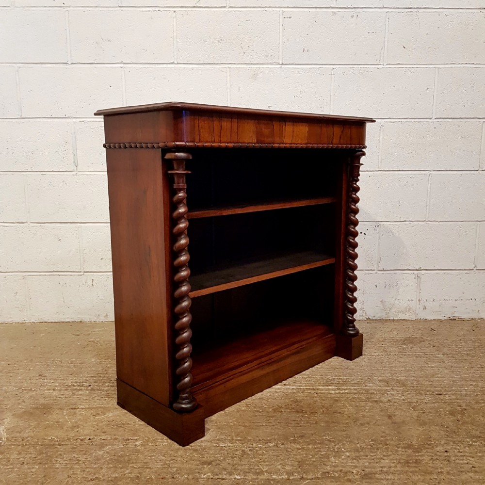 ANTIQUE WILLIAM 1V MAHOGANY OPEN BOOKCASE C1830 View VII