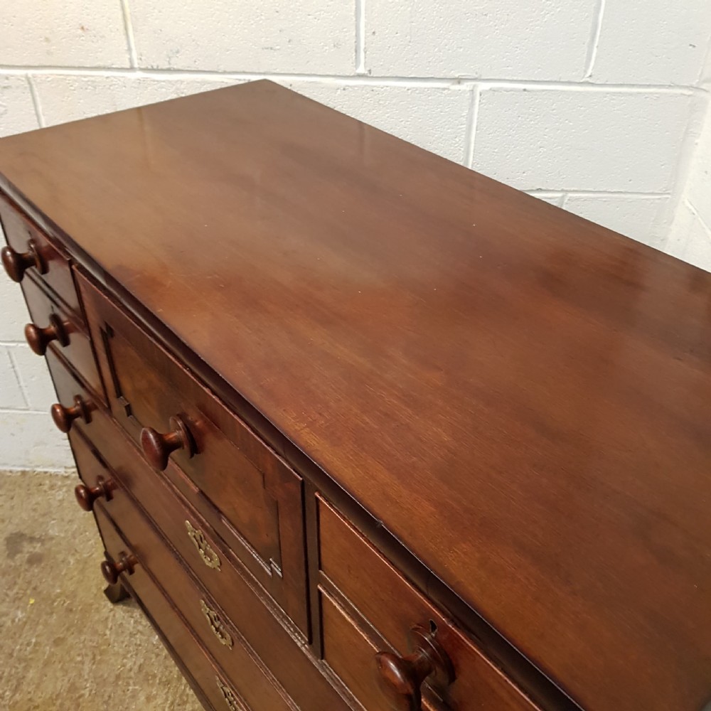 ANTIQUE REGENCY MAHOGANY CHEST OF DRAWERS WITH HAT BOX C1820 View II