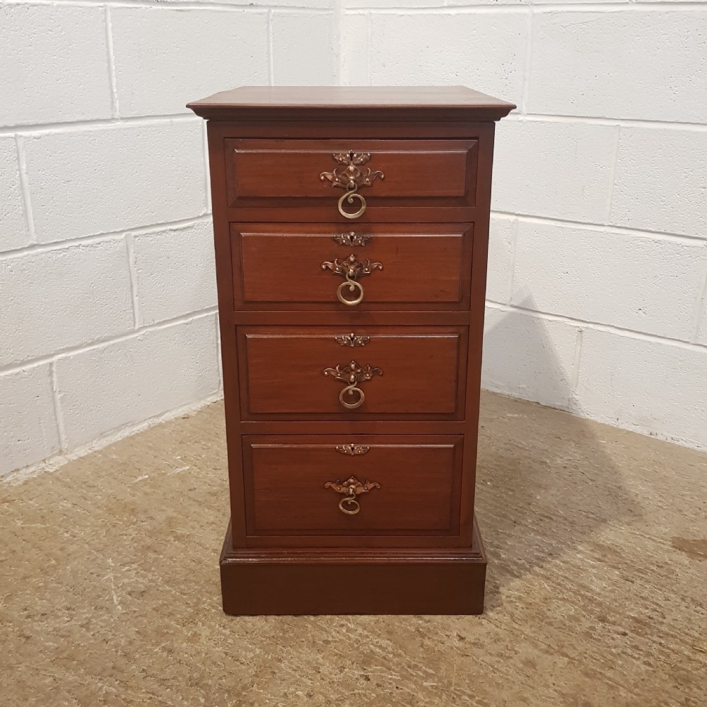 ANTIQUE PAIR EDWARDIAN MAHOGANY SIDE CABINETS C1900 View IV