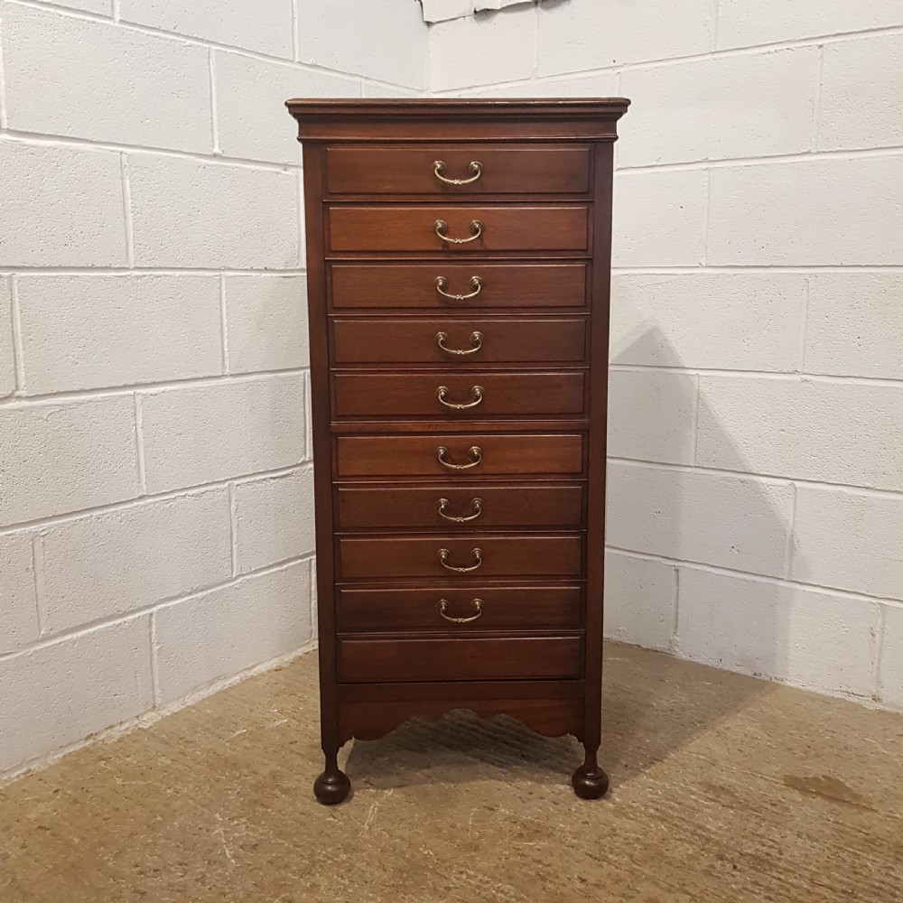 ANTIQUE EDWARDIAN MAHOGANY MUSIC CABINET WITH SECRET DRAWER C1900 View II