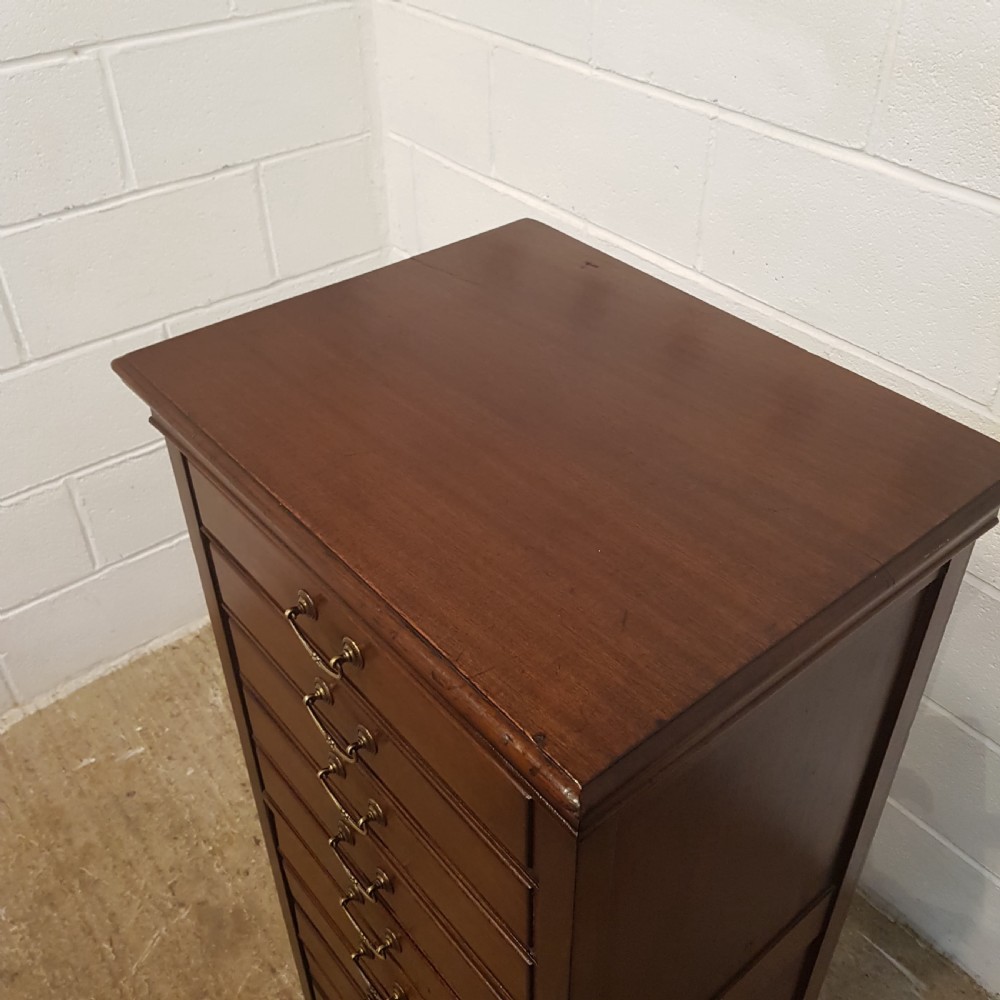 ANTIQUE EDWARDIAN MAHOGANY MUSIC CABINET WITH SECRET DRAWER C1900 View III