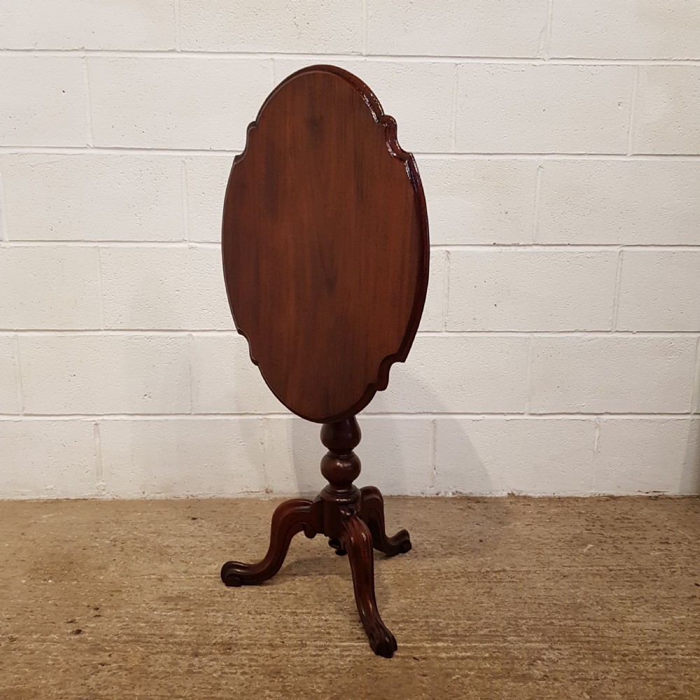 ANTIQUE VICTORIAN MAHOGANY TILT TOP TABLE C1880 View IV