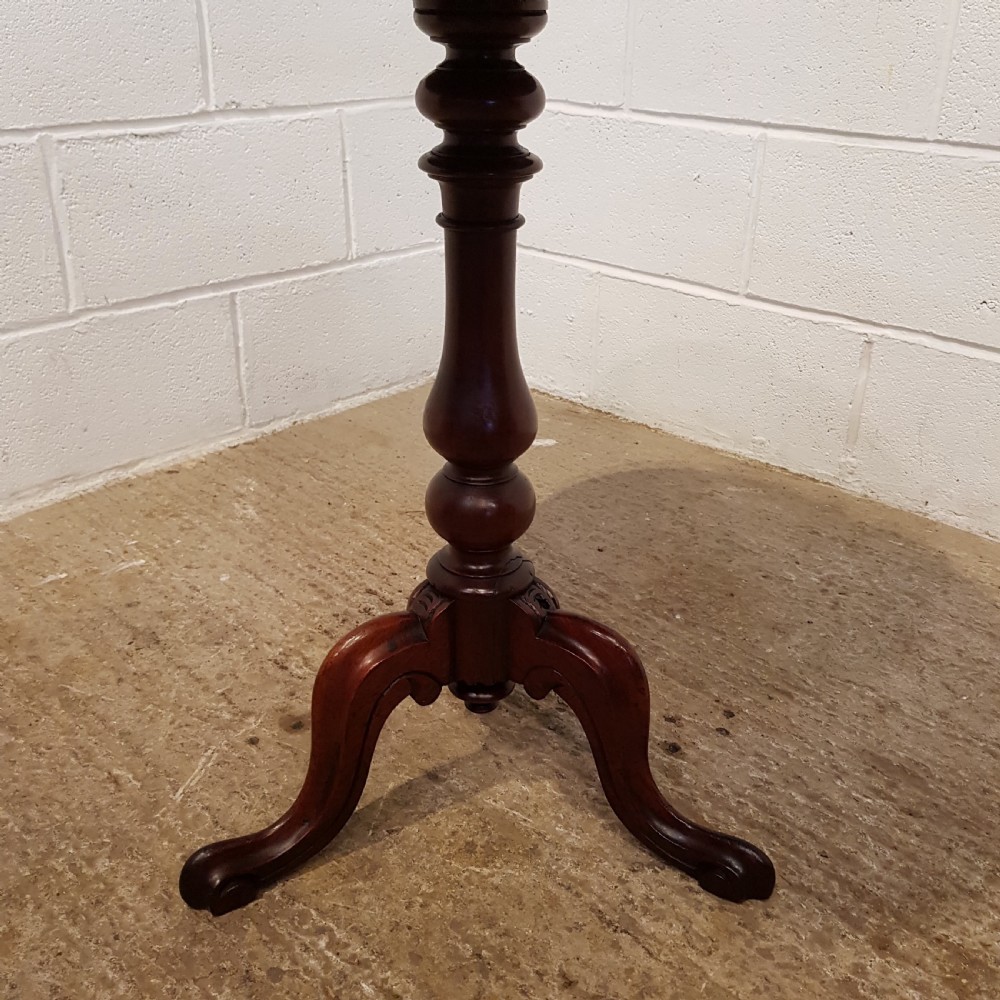 ANTIQUE VICTORIAN MAHOGANY TILT TOP TABLE C1880 View VI