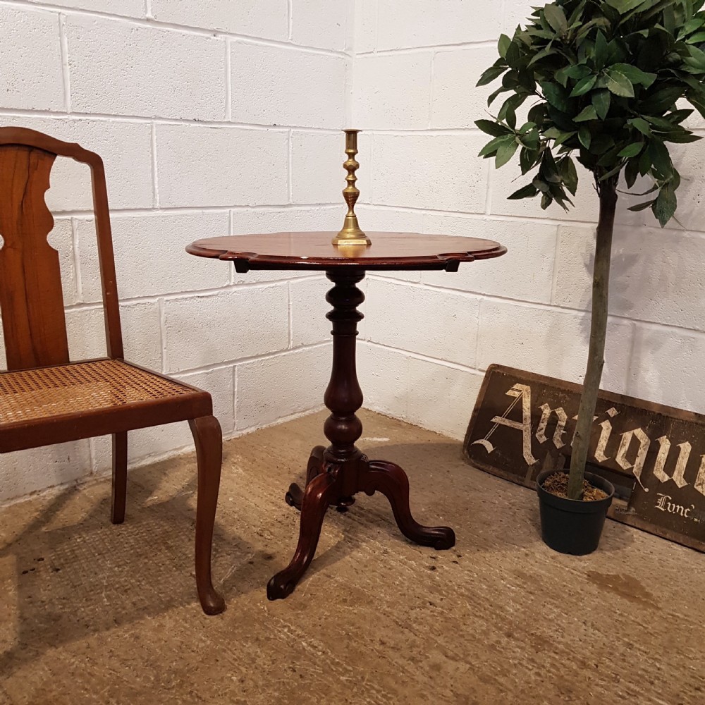 ANTIQUE VICTORIAN MAHOGANY TILT TOP TABLE C1880 View VII