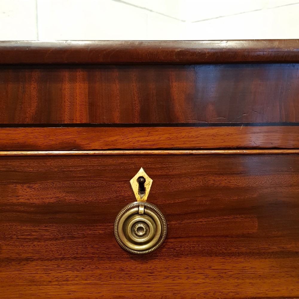 ANTIQUE REGENCY MAHOGANY CHEST OF DRAWERS C1820 View VII