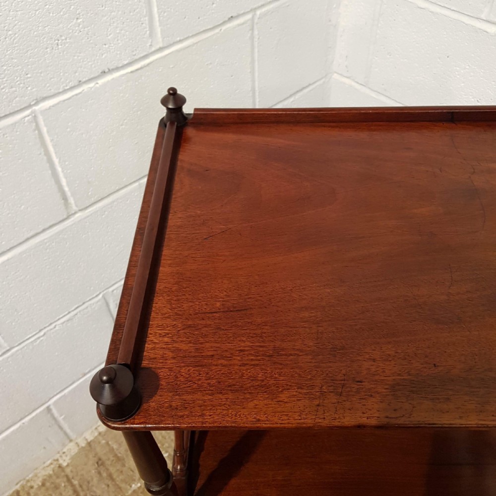 ANTIQUE WILLIAM 1V MAHOGANY WHAT-NOT C1830 View III