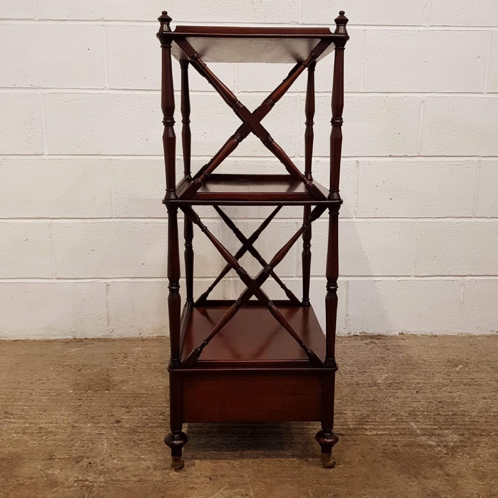 ANTIQUE WILLIAM 1V MAHOGANY WHAT-NOT C1830 View V