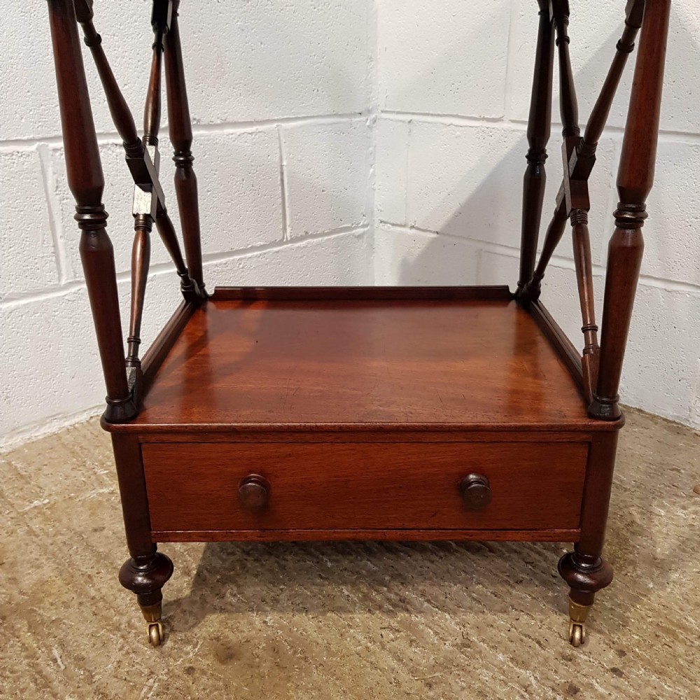 ANTIQUE WILLIAM 1V MAHOGANY WHAT-NOT C1830 View VI