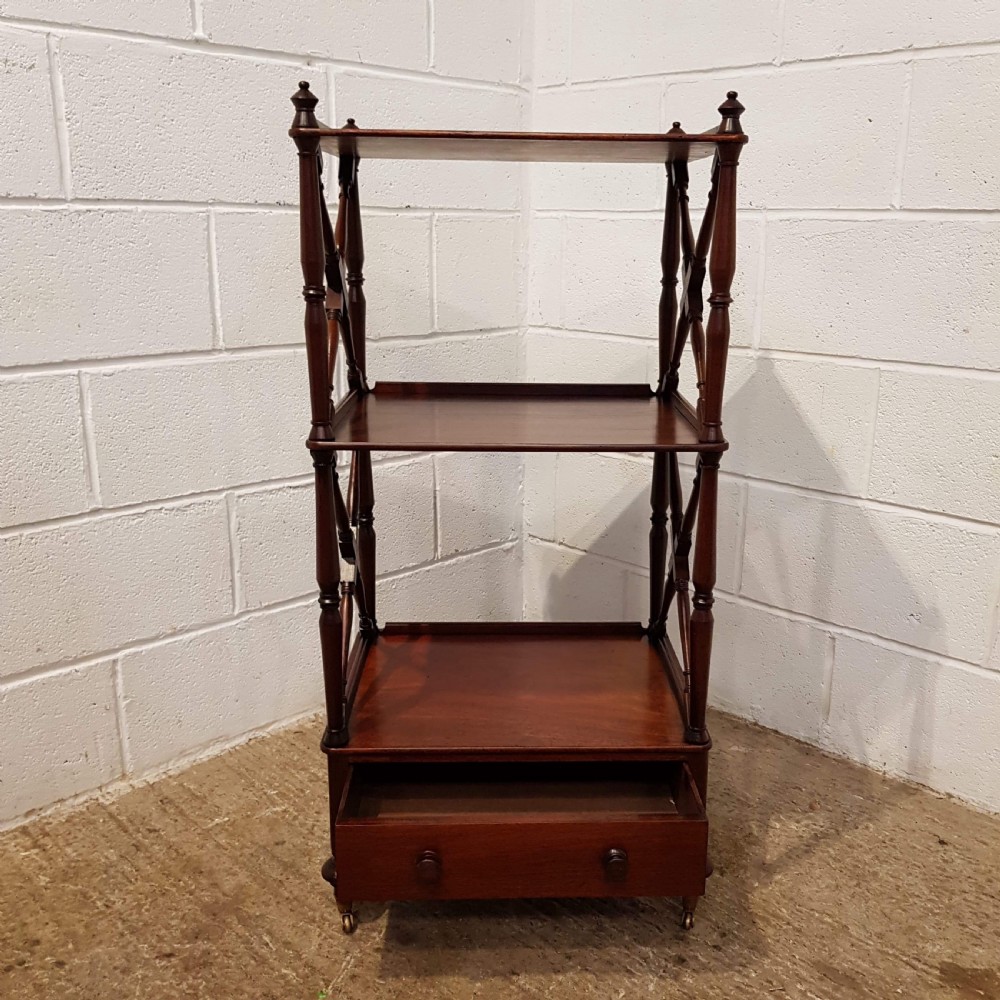 ANTIQUE WILLIAM 1V MAHOGANY WHAT-NOT C1830 View VII