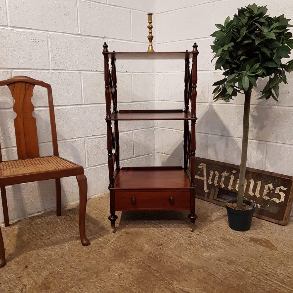 ANTIQUE WILLIAM 1V MAHOGANY WHAT-NOT C1830 View VIII