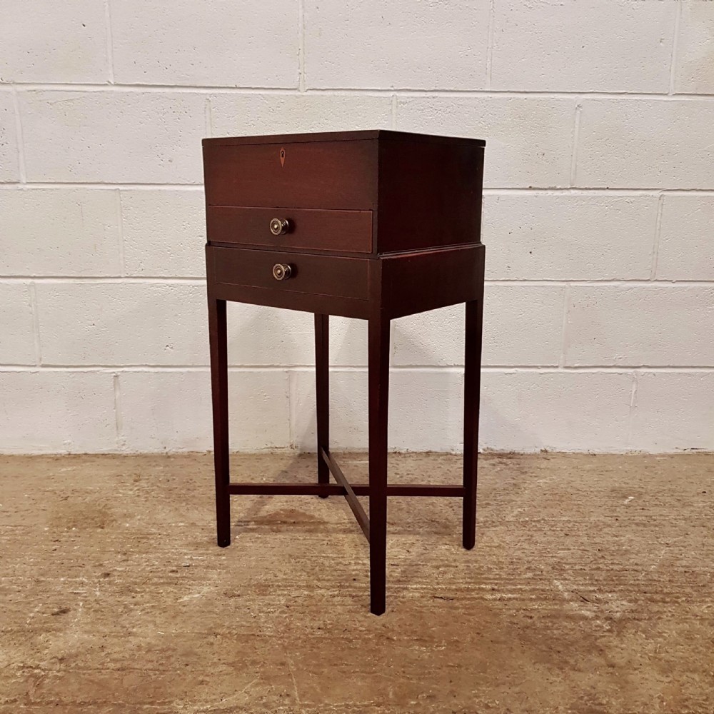 ANTIQUE GEORGIAN CUBAN MAHOGANY WORK BOX TABLE C1780 View IV