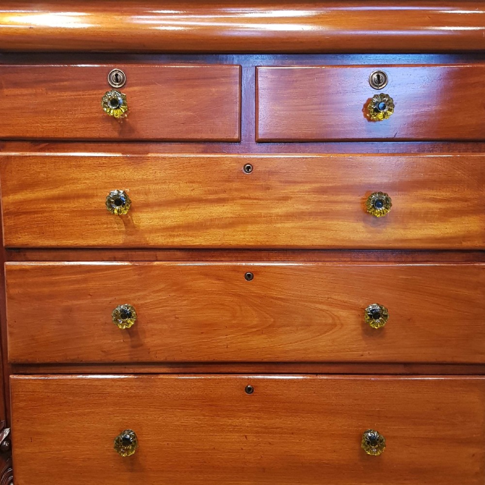 ANTIQUE VICTORIAN MAHOGANY SCOTCH CHEST C1880 View V