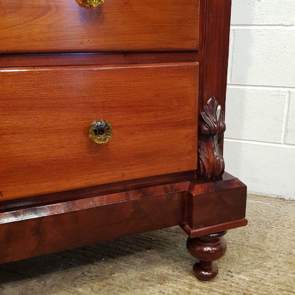 ANTIQUE VICTORIAN MAHOGANY SCOTCH CHEST C1880 View VI