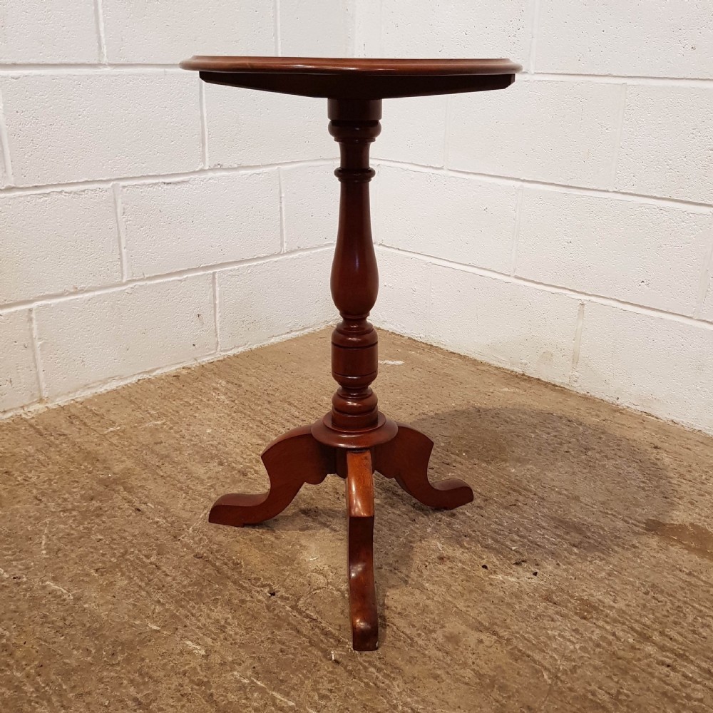 ANTIQUE VICTORIAN MAHOGANY TRIPOD TABLE C1880 View IV