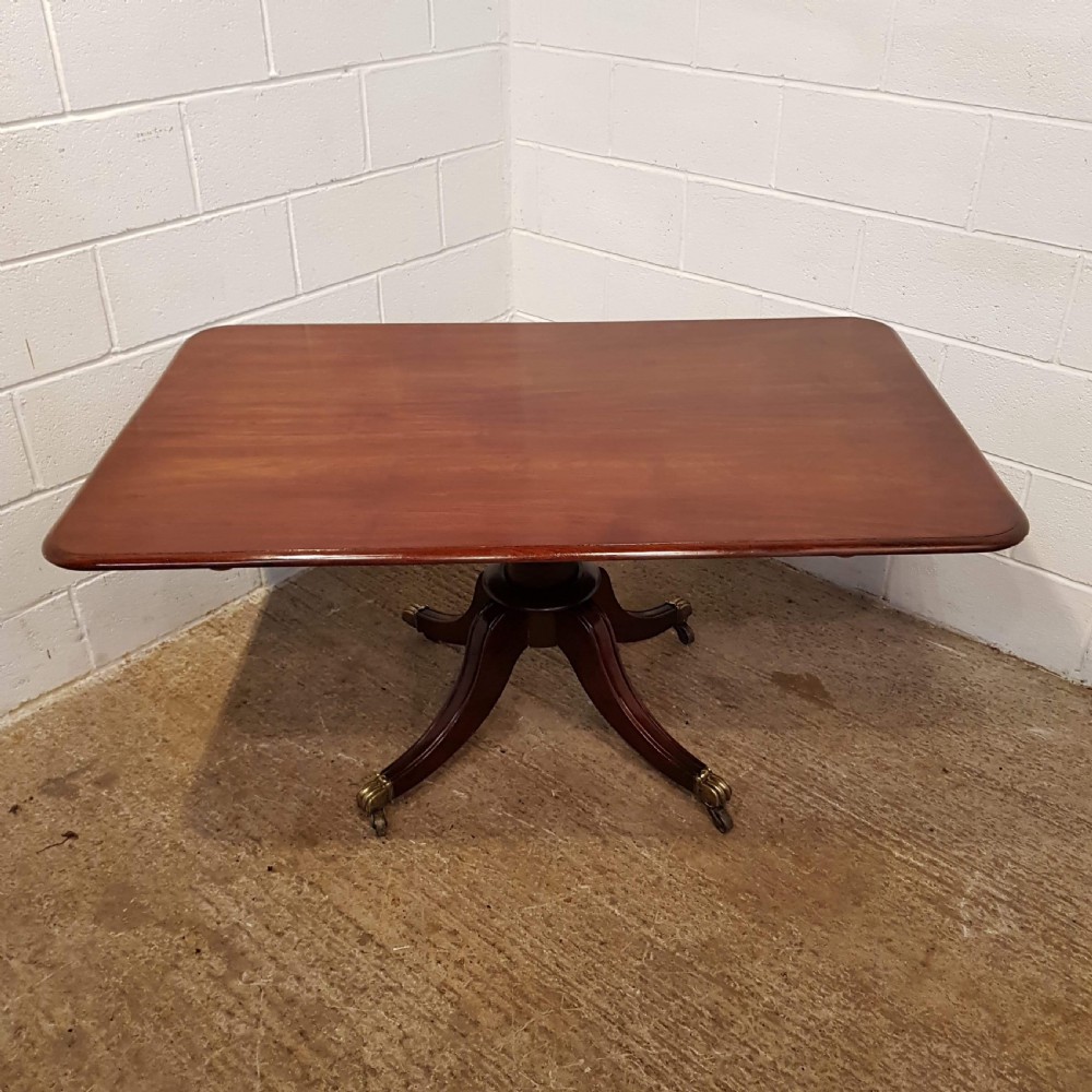 ANTIQUE REGENCY MAHOGANY TILT TOP DINING TABLE C1820 View IV