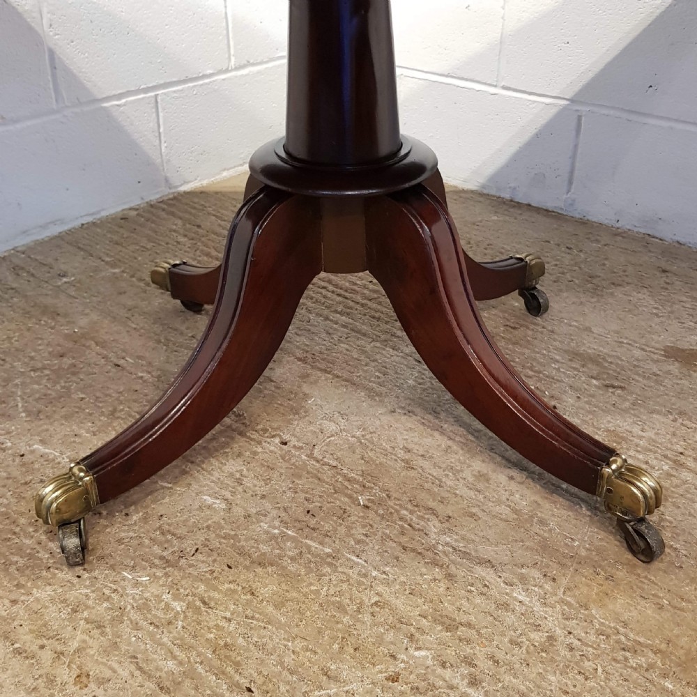 ANTIQUE REGENCY MAHOGANY TILT TOP DINING TABLE C1820 View VI