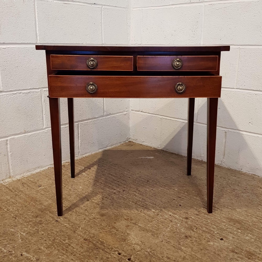 ANTIQUE REG CY MAHOGANY SIDE TABLE C1820 View VIII