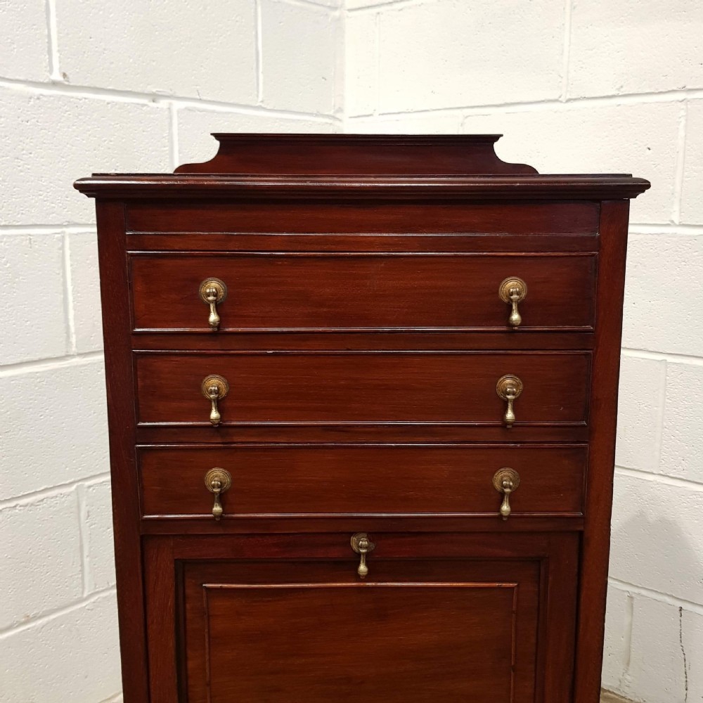 ANTIQUE EDWARDIAN MAHOGANY MUSIC CABINET C1900 View II