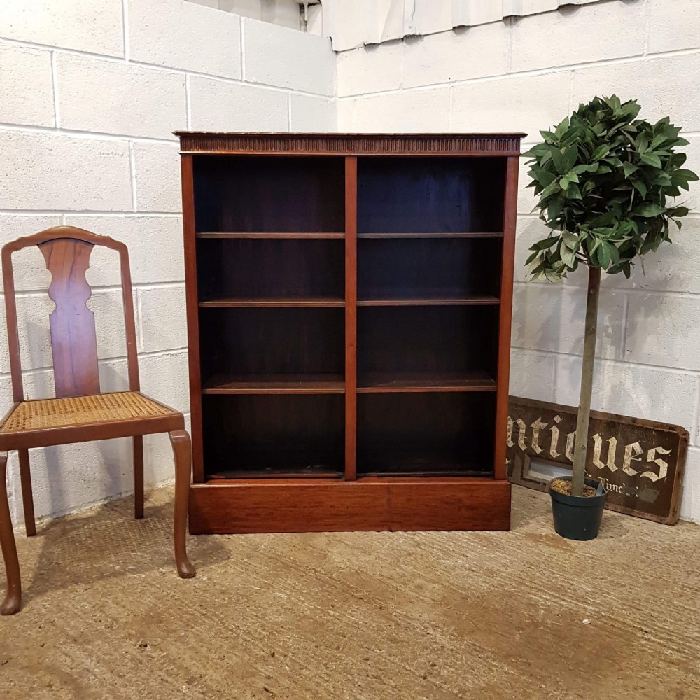 ANTIQUE EDWARDIAN MAHOGANY SECTIONAL BOOKCASE C1900
