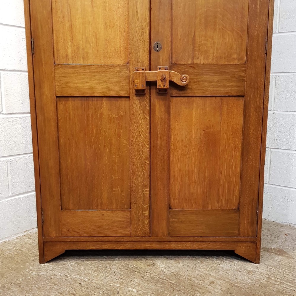 ANTIQUE SCOTTISH ARTS & CRAFTS OAK WARDROBE BY JOHN TAYLOR & SON EDINBURGH C1890 View VI