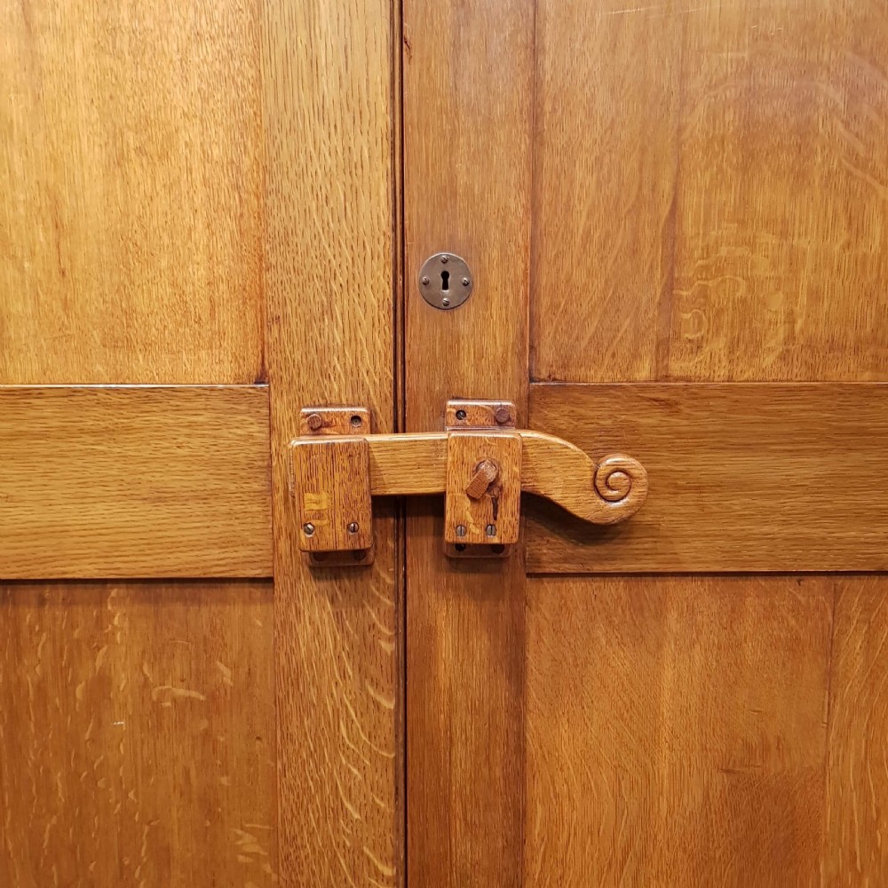 ANTIQUE SCOTTISH ARTS & CRAFTS OAK WARDROBE BY JOHN TAYLOR & SON EDINBURGH C1890 View IX