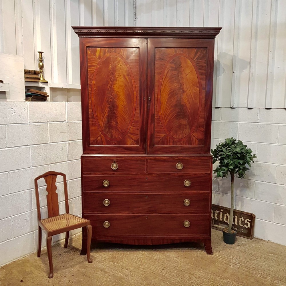 ANTIQUE REGENCY MAHOGANY PRESS C1820