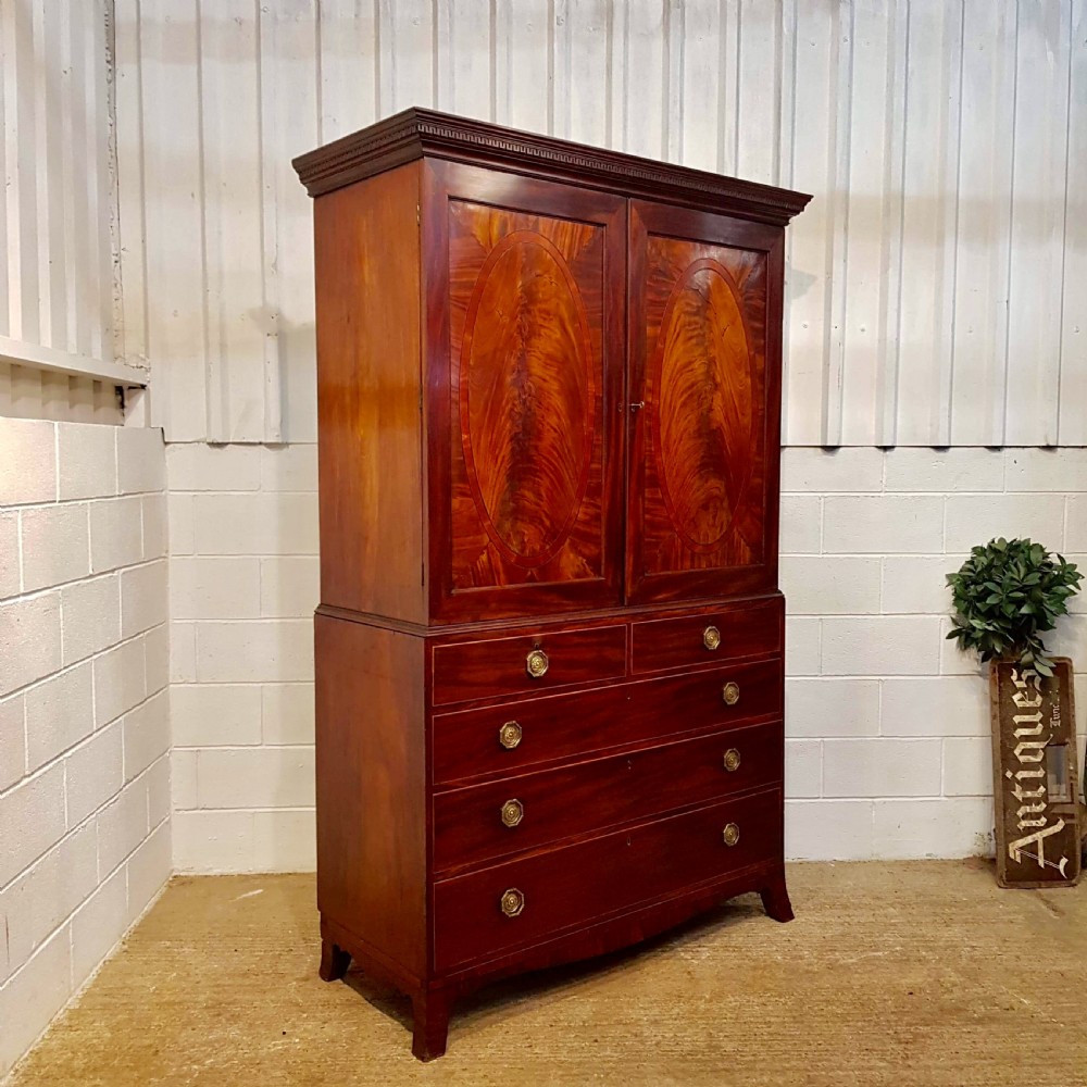 ANTIQUE REGENCY MAHOGANY PRESS C1820 View IV