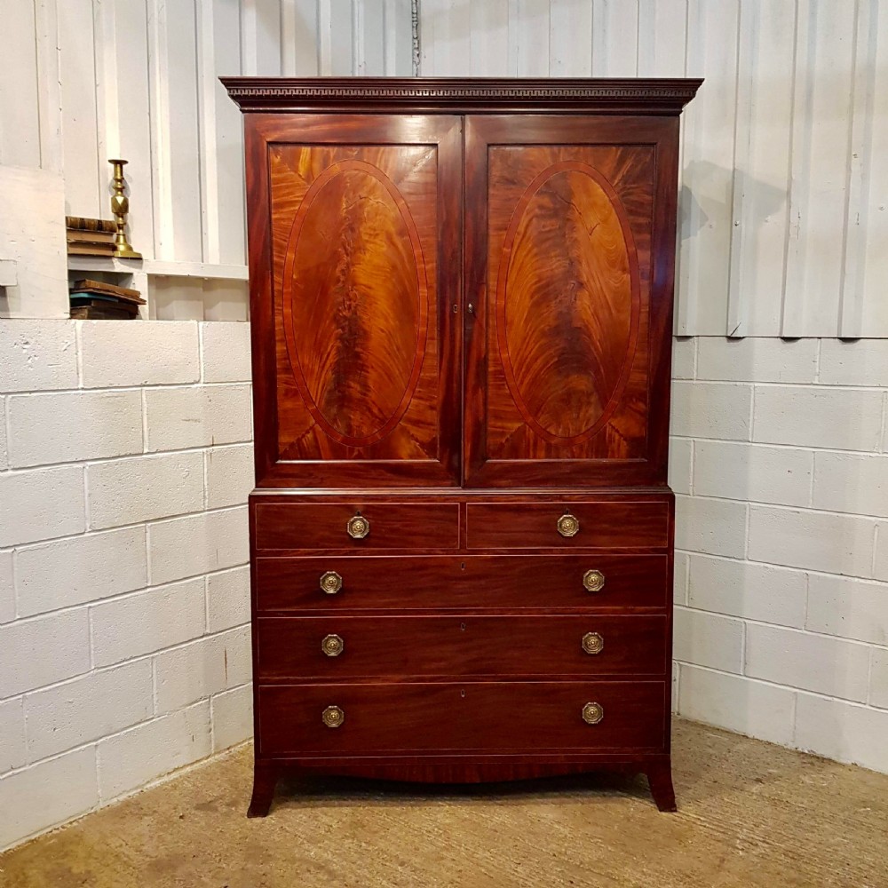 ANTIQUE REGENCY MAHOGANY PRESS C1820 View VII