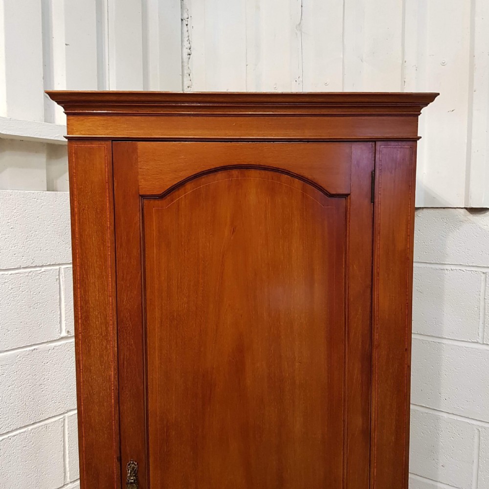 ANTIQUE EDWARDIAN MAHOGANY SMALL NARROW WARDROBE C1900 View II