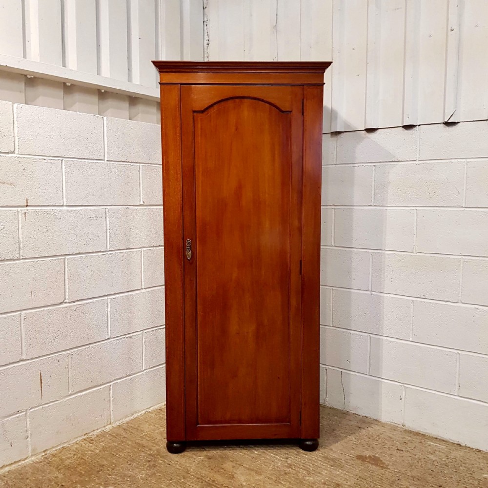 ANTIQUE EDWARDIAN MAHOGANY SMALL NARROW WARDROBE C1900 View III