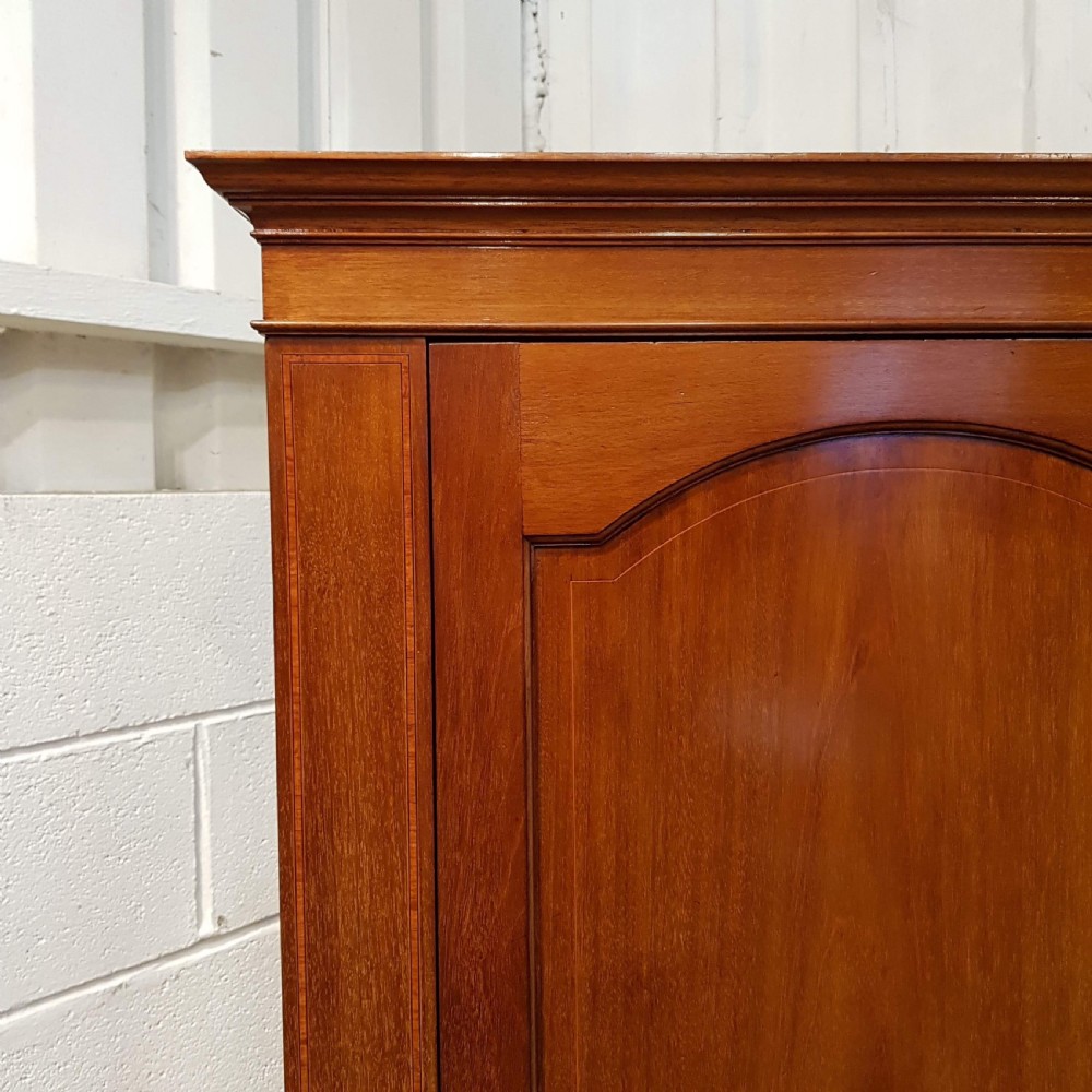 ANTIQUE EDWARDIAN MAHOGANY SMALL NARROW WARDROBE C1900 View IV