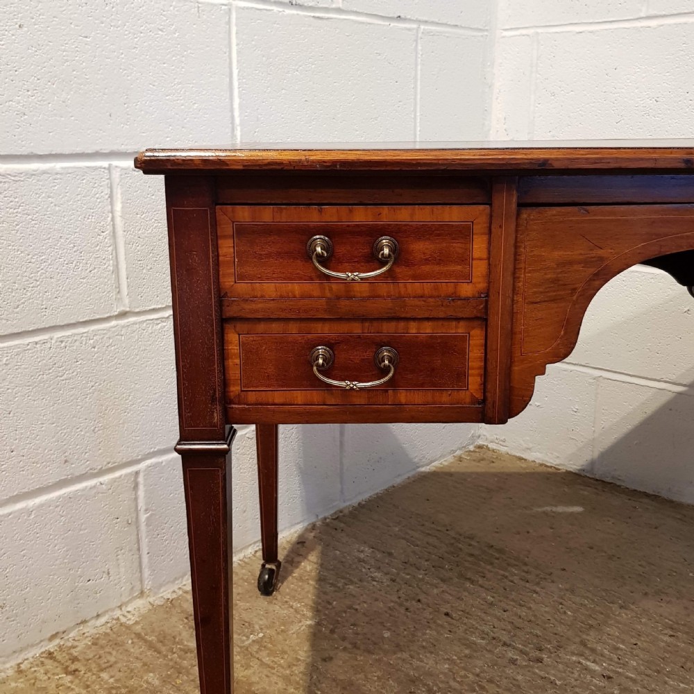 ANTIQUE EDWARDIAN REGENCY MAHOGANY DESK C1900 View III