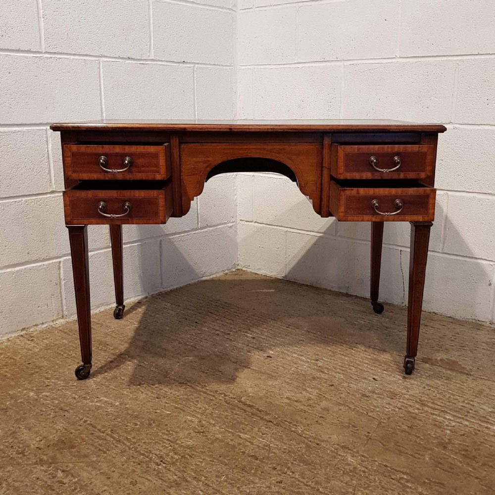 ANTIQUE EDWARDIAN REGENCY MAHOGANY DESK C1900 View VI