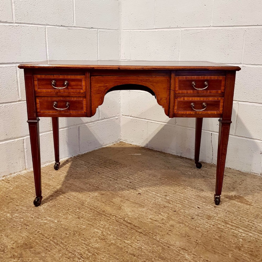 ANTIQUE EDWARDIAN REGENCY MAHOGANY DESK C1900 View VII