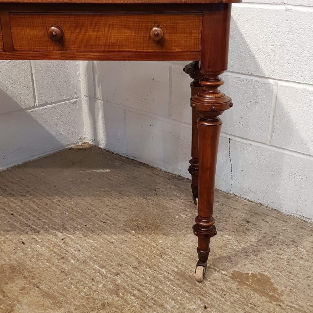 ANTIQUE VICTORIAN SATINWOOD DRESSING TABLE C1880 View VIII