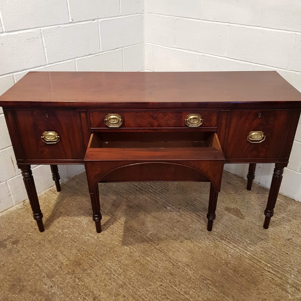 ANTIQUE REGENCY MAHOGANY SIDEBOARD WITH SECRET DRAWER & ON GILLOWS LEGS C1820 View III