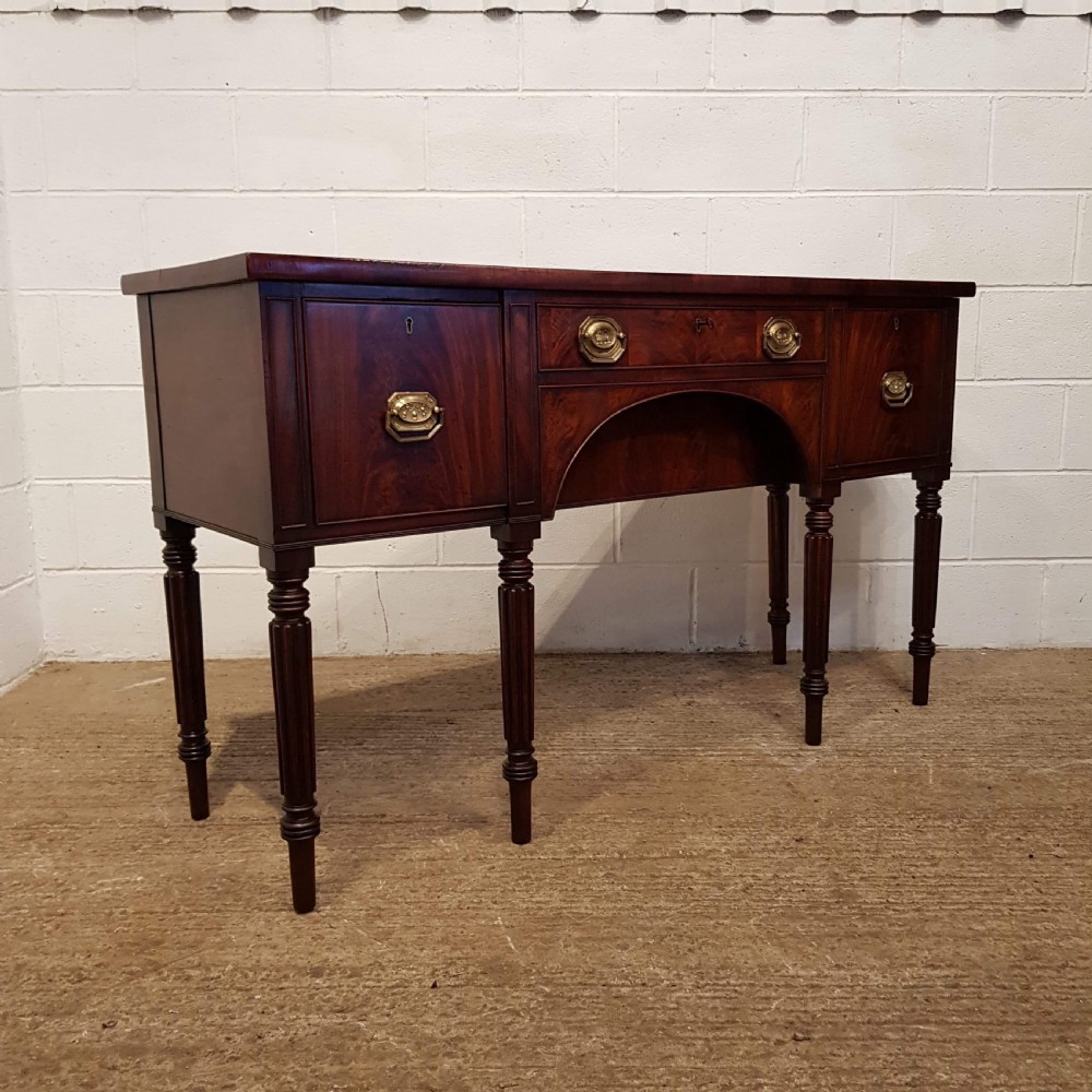 ANTIQUE REGENCY MAHOGANY SIDEBOARD WITH SECRET DRAWER & ON GILLOWS LEGS C1820 View IV