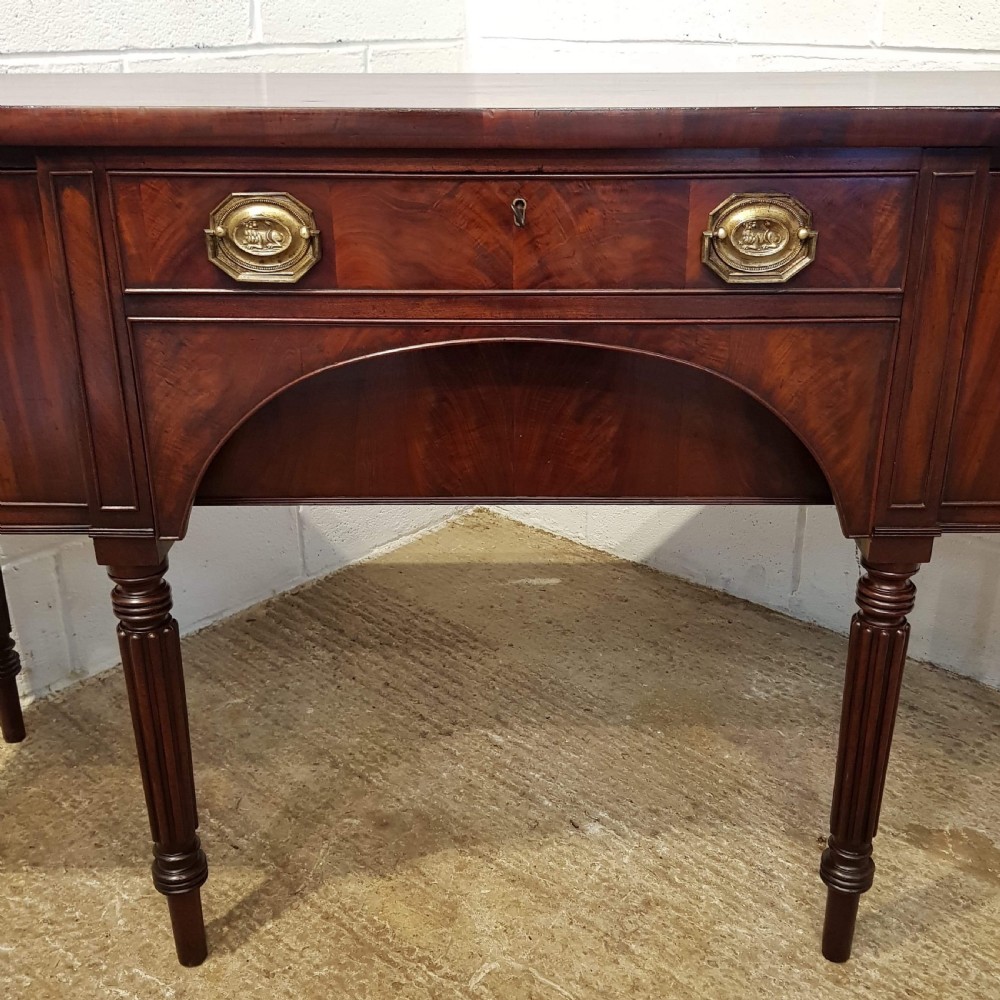ANTIQUE REGENCY MAHOGANY SIDEBOARD WITH SECRET DRAWER & ON GILLOWS LEGS C1820 View VI