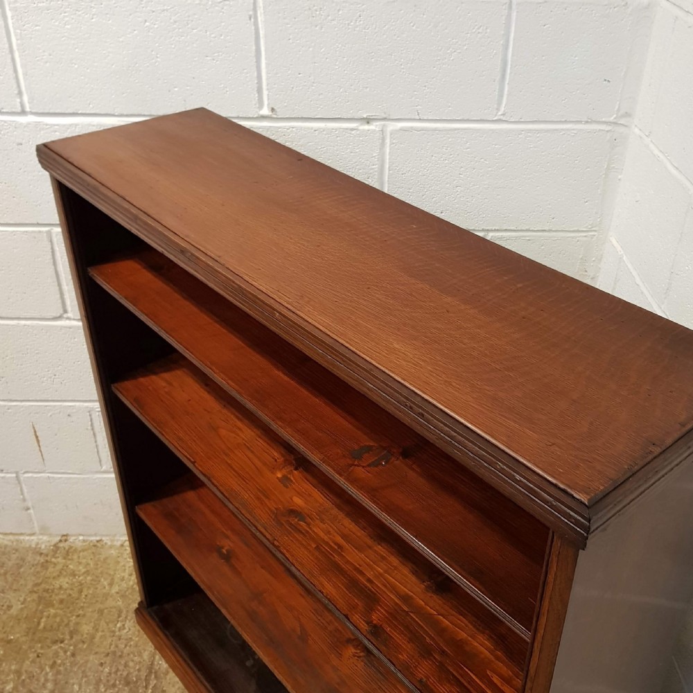 ANTIQUE EDWARDIAN OAK BOOKCASE C1900 View III