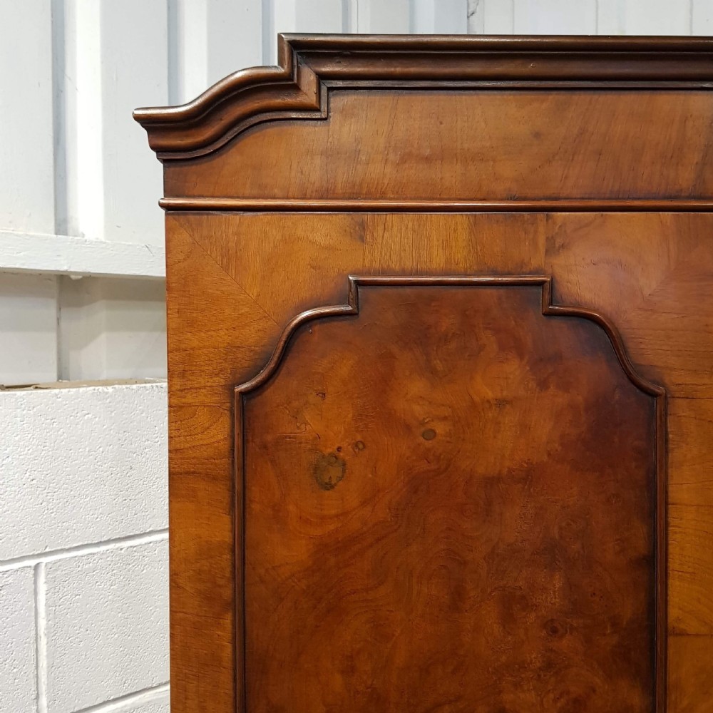 ANTIQUE BURR WALNUT DOUBLE WARDROBE C1920 View IV