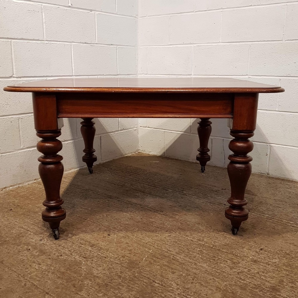 ANTIQUE VICTORIAN MAHOGANY EXTENDING DINING TABLE C1880 View VIII