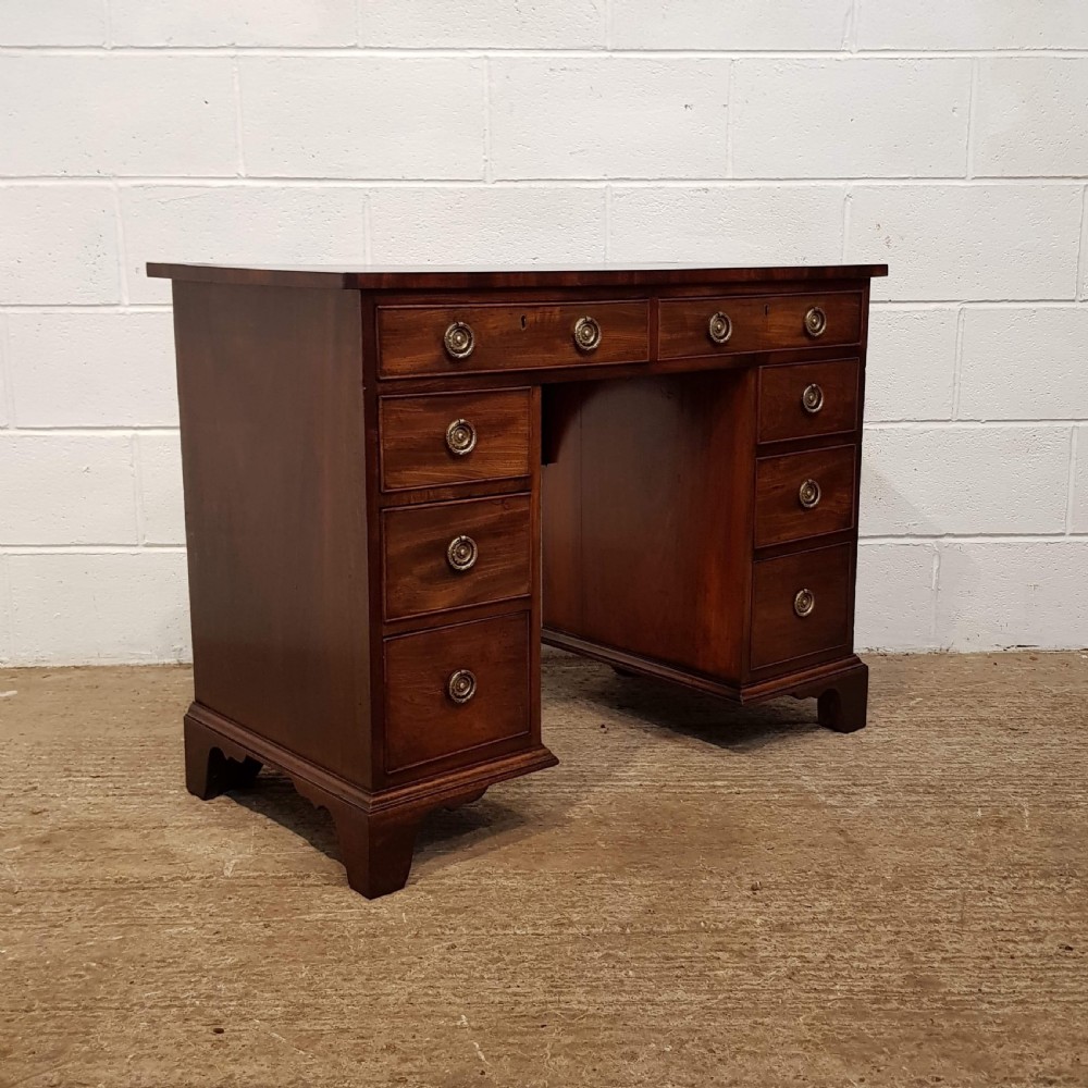 ANTIQUE GEORGIAN PERIOD MAHOGANY PEDESTAL DESK C1780 View IV